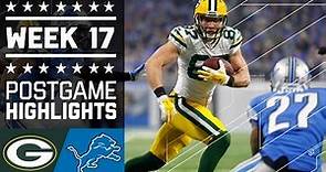 Packers vs. Lions | NFL Week 17 Game Highlights
