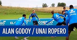 Seguimiento de Alan Godoy y Unai Ropero durante un entrenamiento | Deportivo Alavés