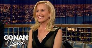 Angela Kinsey Interned For Max Weinberg | Late Night with Conan O’Brien