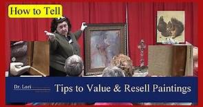 How to Tell & Value Paintings by Size, Cracks, Board, Paint, Signature, Thrifting Secrets - Dr. Lori