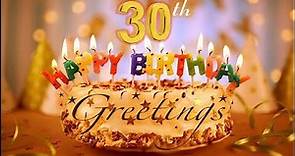 30th Birthday Greetings