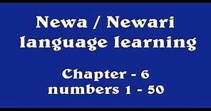 Numbers in Newa language (chapter-6) 1 to 50