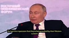 Vladimir Putin makes claims about Ukrainian counteroffensive