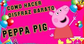 PEPPA PIG - Disfraz barato con globo y periodicos !!!!!