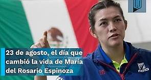 María del Rosario Espinoza asegura que la medalla de oro que ganó el 23 de agosto cambió su vida