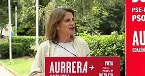 Teresa Ribera, vicepresidenta del Gobierno acusa a la derecha de "querer gobernar mirando al pa