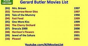 Gerard Butler Movies List
