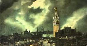 Detalle del cuadro "Vista de Sevilla. Alonso Sánchez Coello © Museo de América