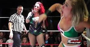 Taeler Hendrix kicks Kimber Lee below the belt | Women's Wrestling Revolution "Tournament For Today"