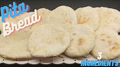 Only 3 ingredients Stovetop Pita Bread Recipe -Homemade