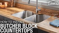 How To Install Butcher Block Countertops | DIY Kitchen Remodel
