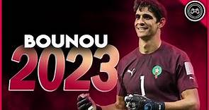 Yassine Bounou 2022/23 ● The Moroccan lion ● Crazy Saves & Passes Show | HD