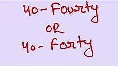 40 ki spelling/fourty or forty/fourty or forty correct spelling #fourty #forty #maths #numbername