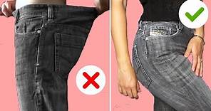 Come stringere jeans in vita 👖 3 MODI per modificare la vita dei pantaloni