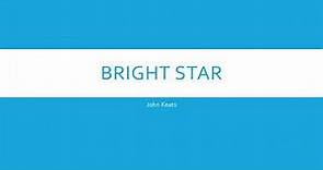 Bright Star by John Keats
