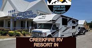 Campground review of CreekFire RV Resort in Savannah, GA Just off Interstate 95