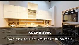 Eigenes Küchenzentrum eröffnen - Lizenzsystem KÜCHE 3000 in 60 Sek. erklärt