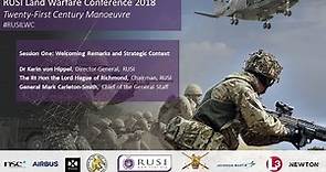 Gen Mark Carleton-Smith - Welcoming Remarks and Strategic Context: RUSILWC18