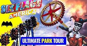 Every Ride Six Flags America Tour - Amusement Park Tour - Six Flags Roller Coasters
