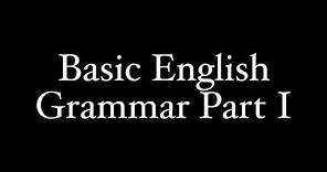 Basic English Grammar For Learning Latin Part I