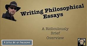Writing Philosophical Essays