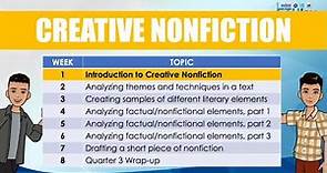 Introduction to Creative Non-Fiction || Creative Non-Fiction || Quarter 1 Week 1