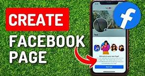 How To Create Facebook Page (2023)