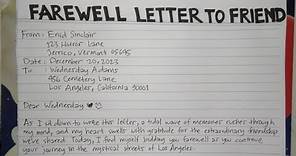How To Write An Informal Farewell Letter to Friends Step by Step Guide | Writing Practices