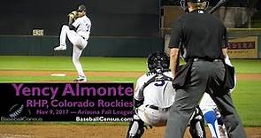 Yency Almonte, RHP, Colorado Rockies — November 9, 2017 (AFL)
