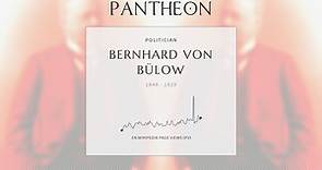 Bernhard von Bülow Biography - Chancellor of the German Empire from 1900 to 1909