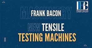NEW Tensile & Compression Tester Machines Made by Frank Bacon