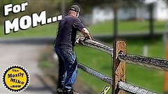 Split Rail Fence Install