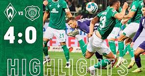 HIGHLIGHTS: SV Werder Bremen - Erzgebirge Aue 4:0 | Scorpion-Kick Veljkovic & Traumtor Schmid