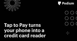 Tap to Pay turns your phone into a credit card reader