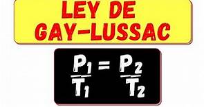 Ley de Gay-Lussac (Presión y Temperatura)