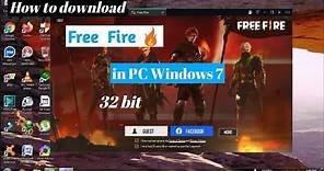 How to download Free Fire in pc windows 7 32 bit
