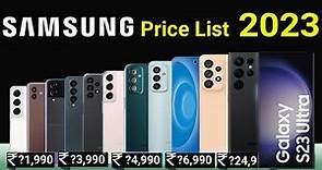 Samsung All New & Best Mobiles Price List 2023