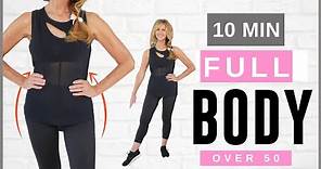 10 Minute FULL BODY WORKOUT For Women Over 50 | Low Impact!
