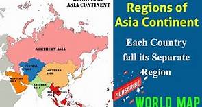 Five(5) Regions of Asia and Countries / What are the Regions of Asia / Asia Continent By All Regions