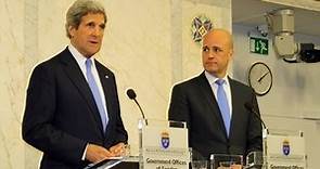 Secretary Kerry Delivers Remarks With Swedish Prime Minister Reinfeldt