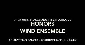 2022 John B. Alexander High School Honors Wind Ensemble