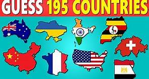 Guess and Learn ALL 195 Countries and Flags in The World 🌎