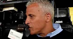 Keith Curle with his reaction to the Lincoln away game