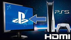 How to connect PlayStation 5 with HDMI and PC with DVI to PC monitor.