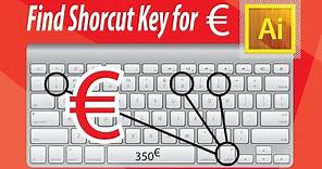 How to type euro sign/symbol in illustrator cc | Keyboard shortcut key for typing euro sign