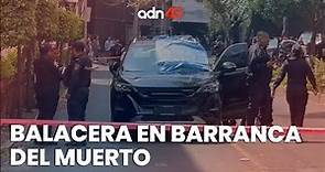 🚨 ¡Última Hora! Balacera en Barranca del Muerto, una persona fue asesinada en su auto