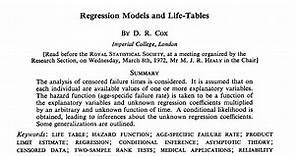Sir David Cox Statistics - past, present and future