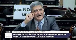 Dip. Pablo Yedlin -Sesión “Ley de Bases y Puntos de partida para la libertad de los argentinos”.