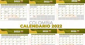 Calendario Colombia 2022: descárgalo AQUÍ en PDF para imprimir