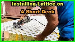 DIY Lattice Project For Your Deck! ( Cutting Tips)